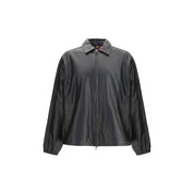 Diesel Black Polyester Biker Jacket