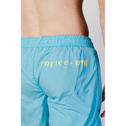 Trussardi Beachwear Blue Polyester Swim Shorts