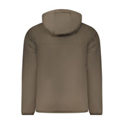 K-WAY Brown Polyamide Men Jacket