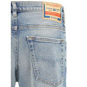 Diesel Blue Cotton Tapered Jeans