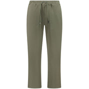 K-WAY Green Cotton Men Trouser