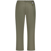 K-WAY Green Cotton Men Trouser
