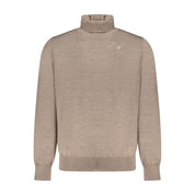 K-WAY Brown Wool Men Sweater
