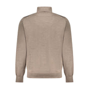 K-WAY Brown Wool Men Sweater