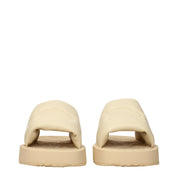 Burberry Beige Leather Slippers