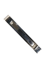 Dolce & Gabbana Silver Tone Brass Logo Branded Men Accessory Tie Clip Bar