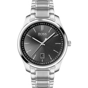 Hugo Boss Gray Stainless Steel Dress Watch
