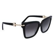Ferragamo Black Acetate Sunglasses