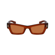 Ferragamo Brown Acetate Sunglasses