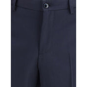 Giorgio Armani Blue Fleece Wool Two-Piece Suit