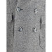 Gi Capri Gray Fleece Wool Coat