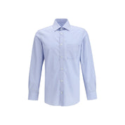 Margiela Blue Cotton Pattern Shirt