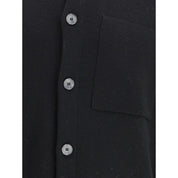 Cruna Black Fleece Wool Coat