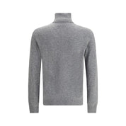 Aragona Cashmere Gray Merino Wool Turtleneck
