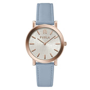 Furla Blue Leather Dress Watch