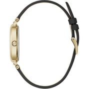 Furla Black Leather Dress Watch