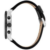 Just Cavalli Black Leather Dress Watch