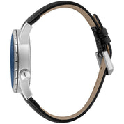 Just Cavalli Black Leather Dress Watch