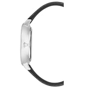 Nine West Black Leather Dress Watch