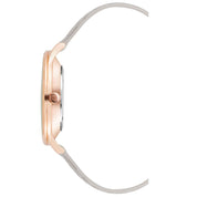 Nine West Gray Leather Dress Watch