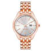 Nine West Multicolor Metal Dress Watch