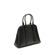PINKO Black Calf Leather Bos Taurus Shoulder Bag