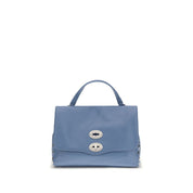 Zanellato Blue Calf Leather Bos Taurus Shoulder Bag