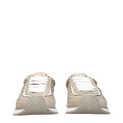 Dolce & Gabbana Beige Fabric Low Top Sneakers