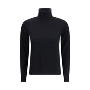 Max Mara Black Wool Turtleneck