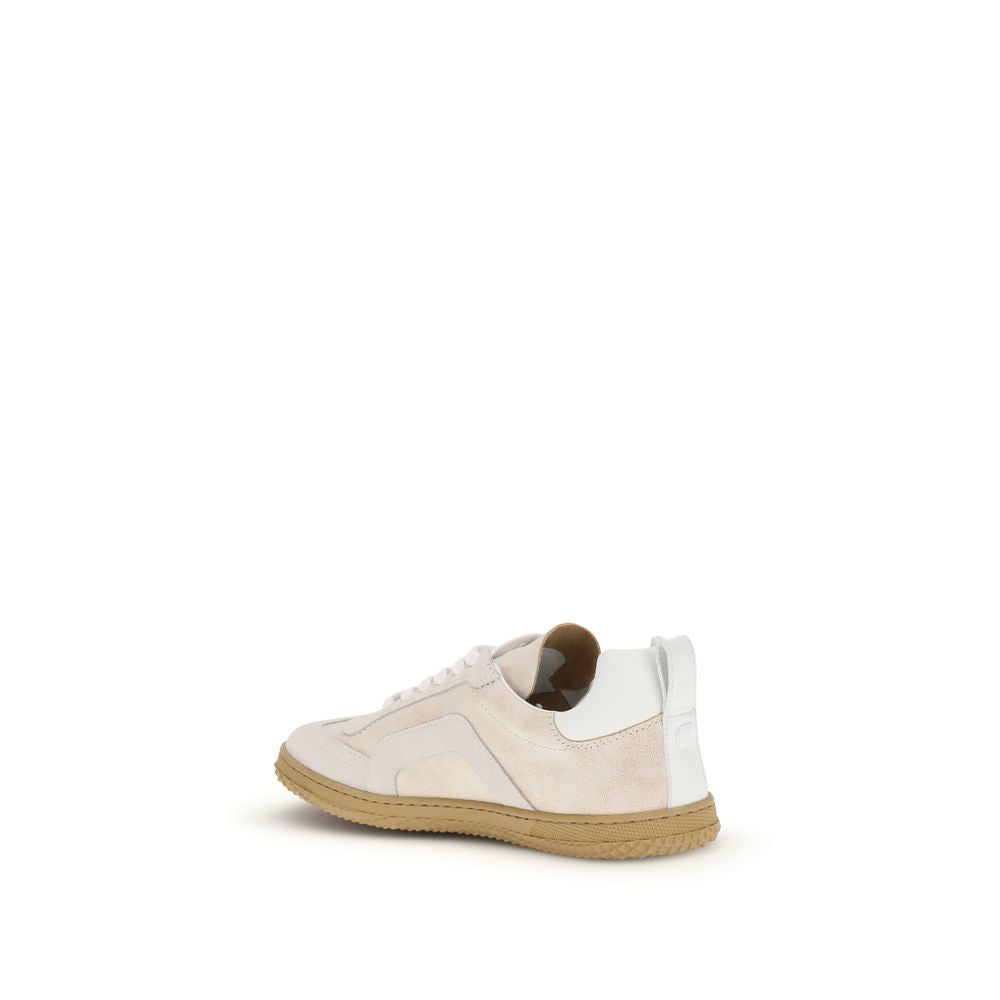 Pierre Hardy Cream Calf Leather Bos Taurus Low Top Sneakers