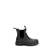 Hunter Black Rubber Chelsea Boots