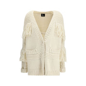 Moncler Grenoble Cream Polyamide Cardigan