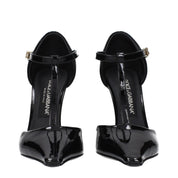 Dolce & Gabbana Black Leather High Heel Pumps