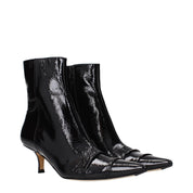 Maison Margiela Black Leather Ankle Boots