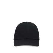 Courrèges Black Cotton Cap (Baseball Hat)