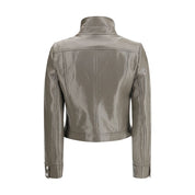 Courrèges Gray Cotton Full-Length Jacket