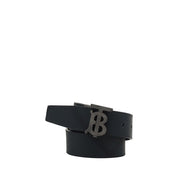 Burberry Black Calf Leather Bos Taurus Regular Belt