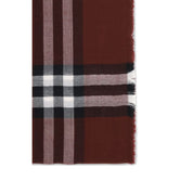 Burberry Bordeaux Wool Scarf