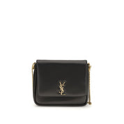 Saint Laurent Black Calf Leather Bos Taurus Shoulder Bag