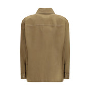 Saint Laurent Green Cotton Denim Jacket