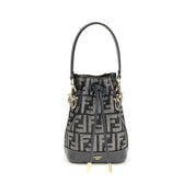 Fendi Blue Fabric Backet Bag