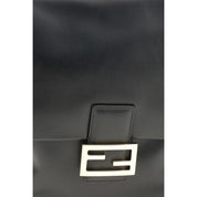 Fendi Black Calf Leather Bos Taurus Backpack