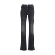 Diesel Black Cotton Bootcut Jeans