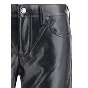 Agolde Black Leather Pants