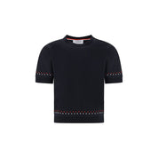 Thom Browne Black Cotton T-Shirt