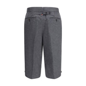 Thom Browne Gray Wool Bermuda Shorts