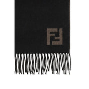Fendi Black Wool Scarf