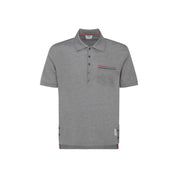 Thom Browne Gray Cotton Polo Shirt