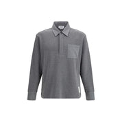 Thom Browne Gray Cotton Polo Shirt