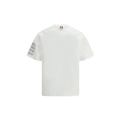 Thom Browne White Cotton T-Shirt